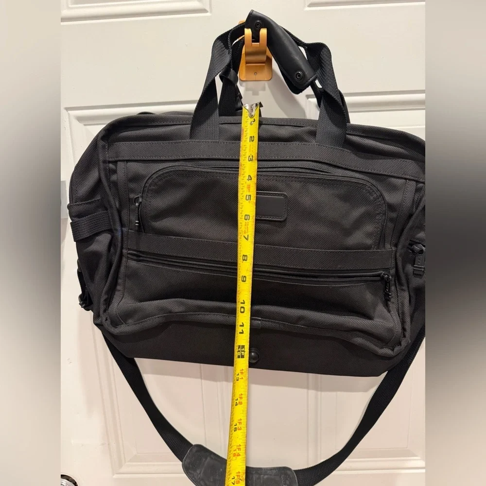 Tumi Black Nylon Carry On Expandable Luggage Laptop Shoulder Bag